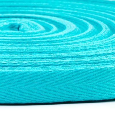 Köperband 10mm türkis