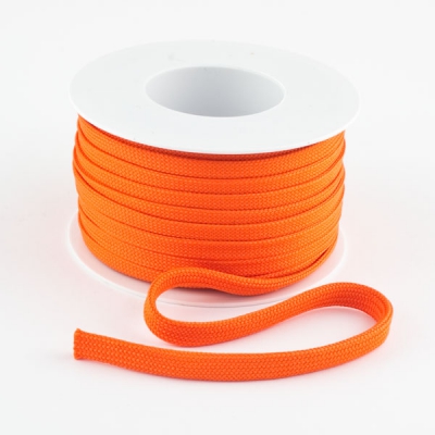 Flachkordel 10mm Polyester orange