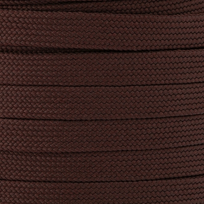 Flachkordel Polyester 12mm schwarzbraun