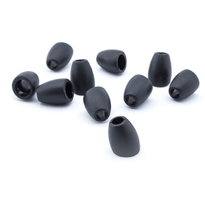 4 Kordel-Endstcke schwarz 5mm
