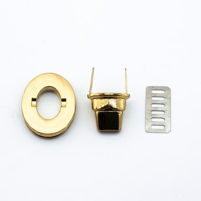 Taschenverschluss gold hell 27mm x 30mm