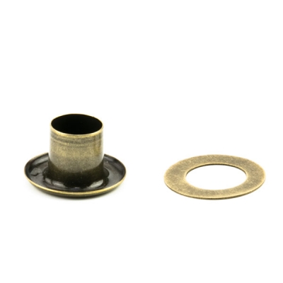 Ösen 5,2mm x 10mm altmessing