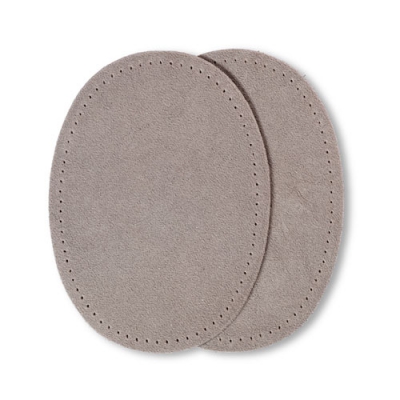 Prym Patches Velourslederimitat, aufbgelbar, 10 x 14cm, hellgrau 929381