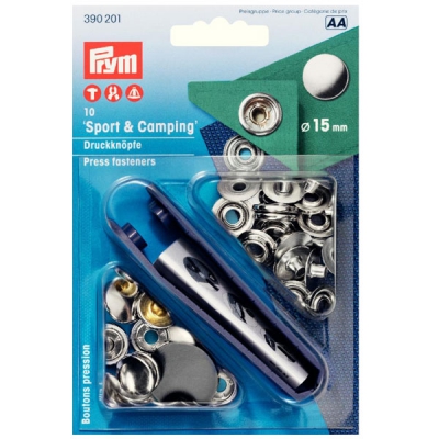 Prym Druckknöpfe Sport & Camping 15mm 10 Stk. 390201