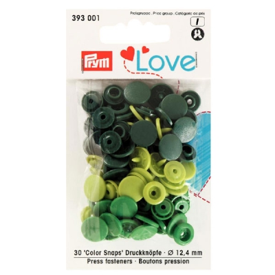 Prym Love Color Snaps 30 Stk. grn, hellgrn 393001