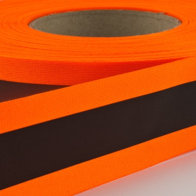 Reflektorband neon orange 37mm