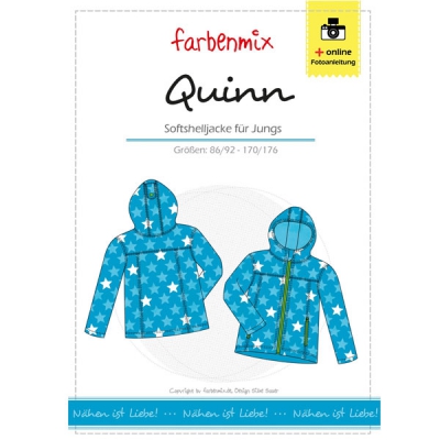 QUINN, Softshell-Jacke, Schnittmuster