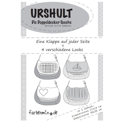 Urshult Doppeldecker-Tasche, Schnittmuster