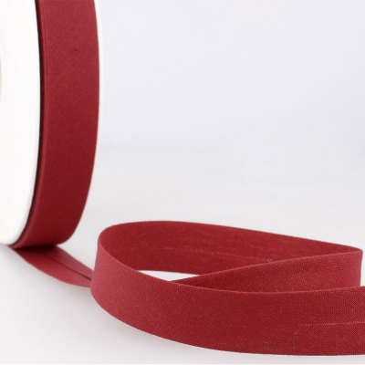 Schrägband dunkelrot aus Baumwolle PES 20mm