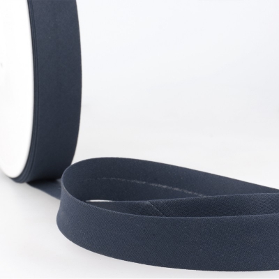 Schrägband dunkelblau aus Baumwolle PES 20mm