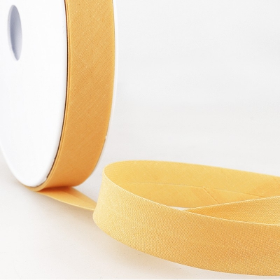 Schrgband gelb aus Baumwolle PES 20mm