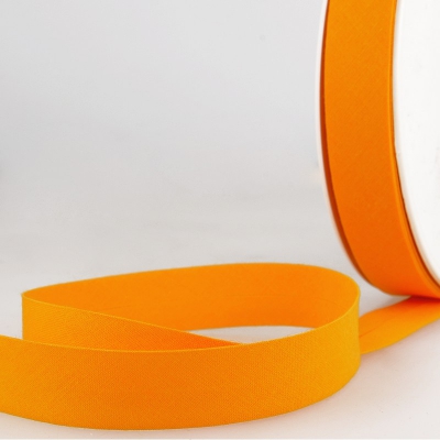 Schrgband orange aus Baumwolle PES 20mm