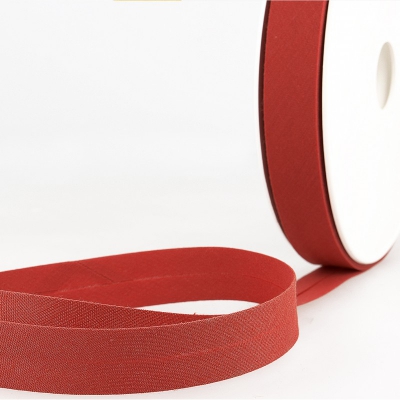 Schrägband dunkelorange aus Baumwolle PES 20mm