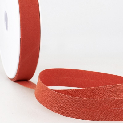 Schrgband rot aus Baumwolle PES 20mm