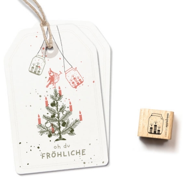 Ministempel Kerzenglas