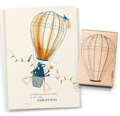 Stempel Heiluftballon 2 Outline