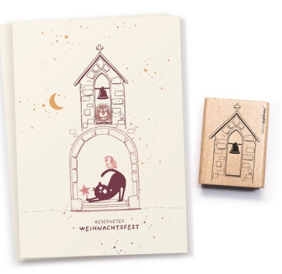 Stempel Kirchturm Outline