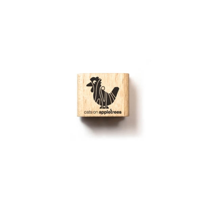 Ministempel Holzanhnger Huhn