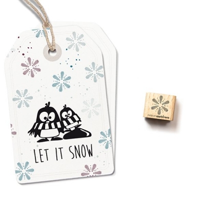 Ministempel Schneeflocke 1