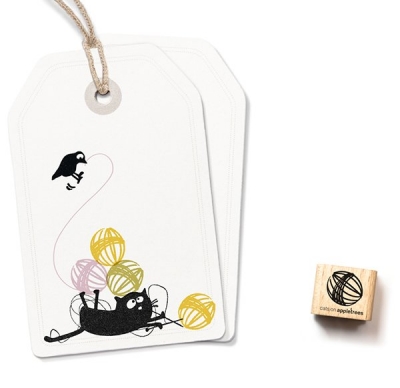 Ministempel Wollknäuel