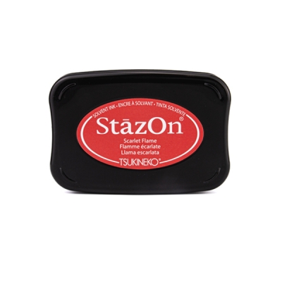 Stempelkissen StazOn 8 x 5 cm Scarlet Flame