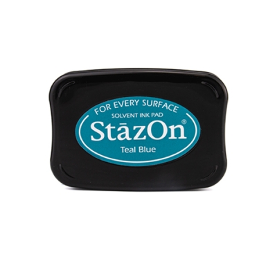 Stempelkissen StazOn 8 x 5 cm teal blue