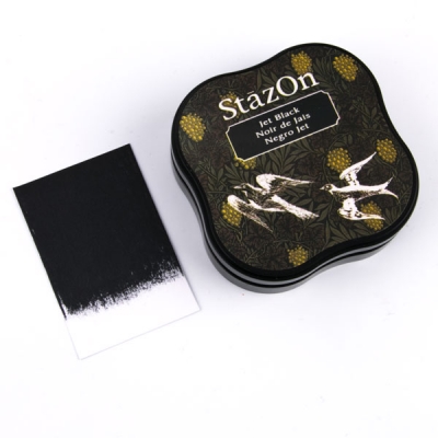 StazOn midi 6 x 6 cm Jet black