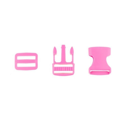 Taschenverschluss mit Regulierer 25mm pink
