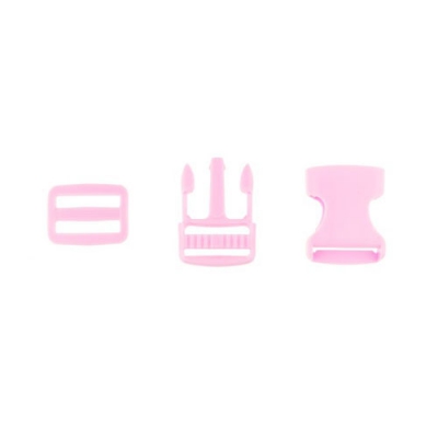 Taschenverschluss mit Regulierer 25mm rosa