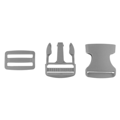 Taschenverschluss mit Regulierer 40mm dunkelgrau