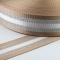 Gurtband Polyester mit Lurex 50mm beige