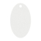 Geschenkanhnger aus Karton oval 32x54 mm wei