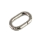 Karabiner 35mm oval silber