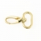 Karabiner 25mm gold vermessingt
