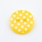 Knopf mit Punkten gelb 13 mm