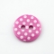 Knopf mit Punkten pink 13 mm