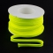 Flachkordel 10mm Polyester neon gelb