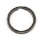 5er Pack flache Schlsselringe schwarz brniert 30mm