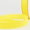 Schrgband aus Baumwolle mit Punkten 20mm gelb