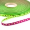 Webband schmales Sternchenband, neongrn-pink 7mm