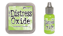 Distress Oxide Stempelkissen und Farbe